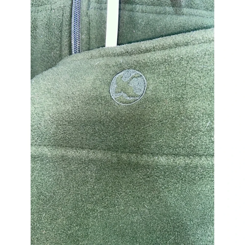 Gander Mountain Guide Series Mens 2XL Forest Green Fleece Full Zip Vest Outdoor